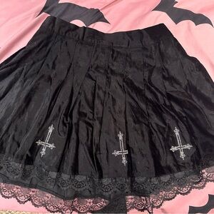Dolls kill velvet mini skirt M Nwt